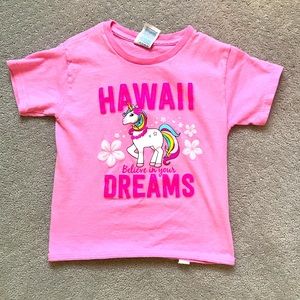 Girls Hawaii unicorn top